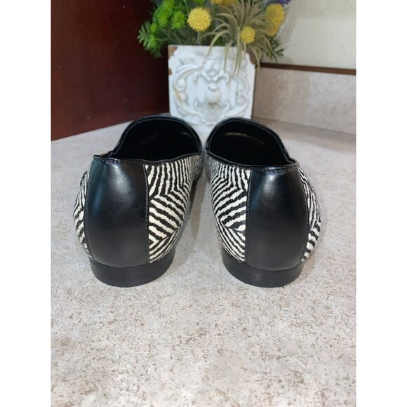 Vionic Womens Willa Zebra Print Loafers Size 7.5M Black & White Leather Slip-On - Picture 5 of 7